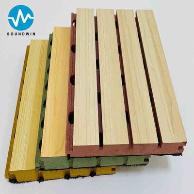 Holz Schalldämpfer mit Rillen Mdf Schalldämmung Wandplatten für Bankettsaal