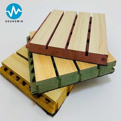 Holzdecken akustisch schalldicht Schleusenwand Mdf Schalldämmungsplatten für Bankettsaal